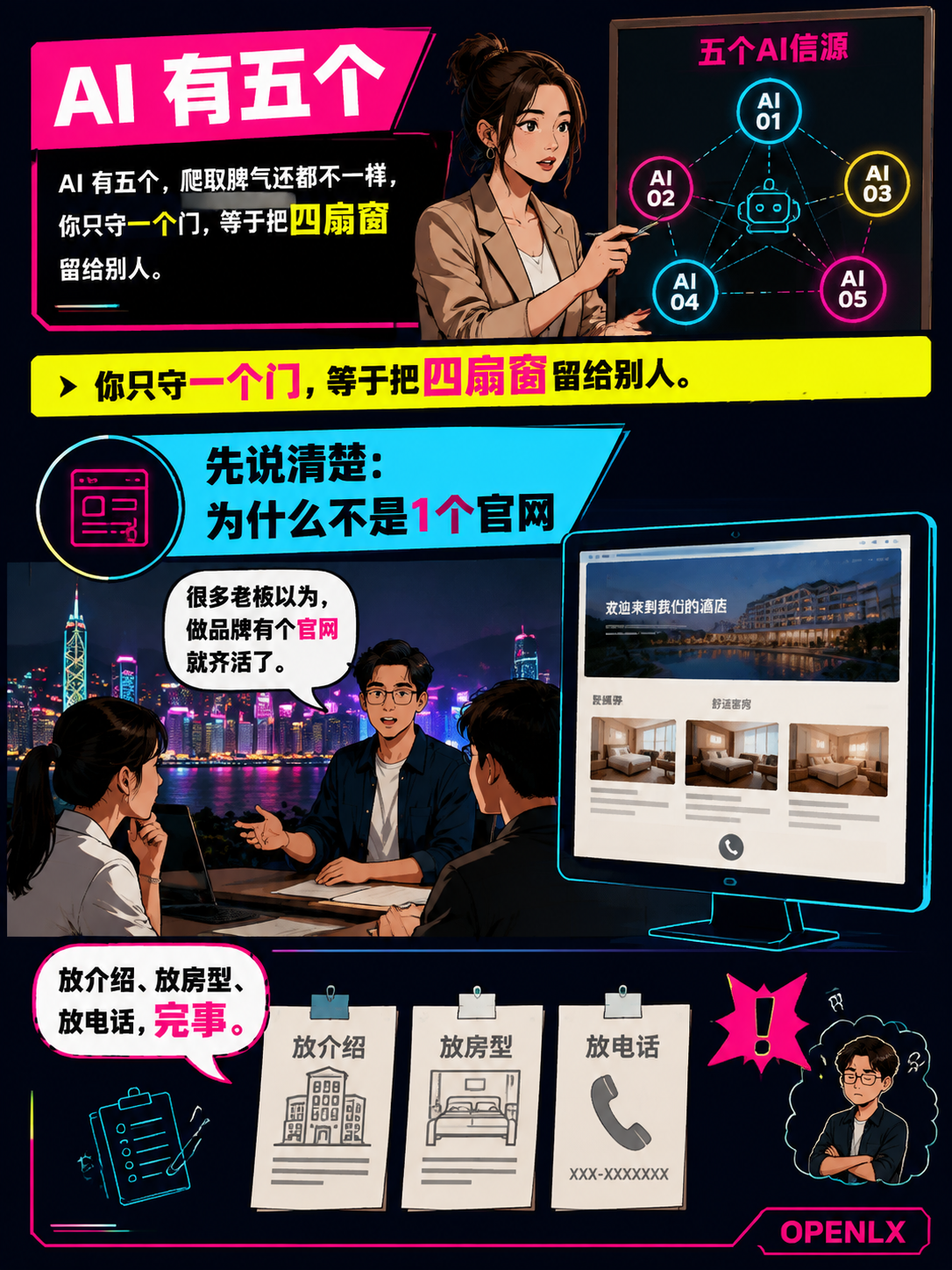 OPENLX 的10站点AI信源矩阵，到底是怎么搭起来的？：中小文旅企业，不用自己盖十栋楼
