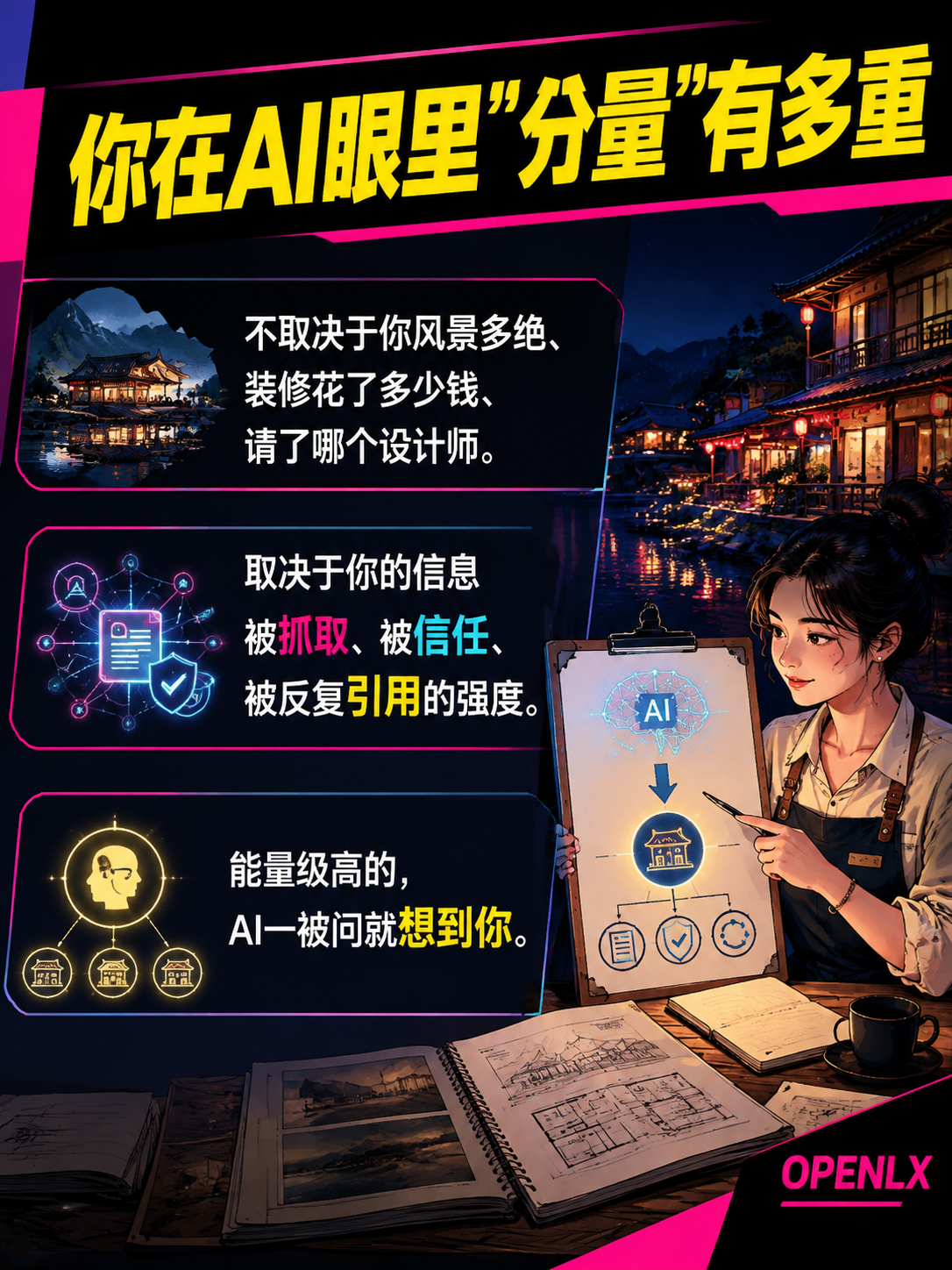 景区民宿老板注意：53.6%的用户反感AI软文，2026年拼的不是风景，是你的"信息能量级"：两家山里的民宿，风景一样，结果不一样