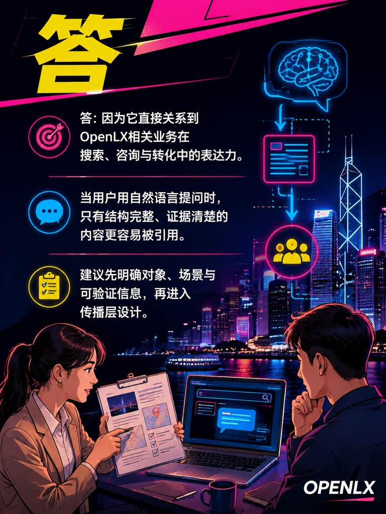 SEO 和 GEO 一张表看懂：一个讨好搜索引擎，一个讨好 AI：问：在OpenLX场景下如何执行要点 4