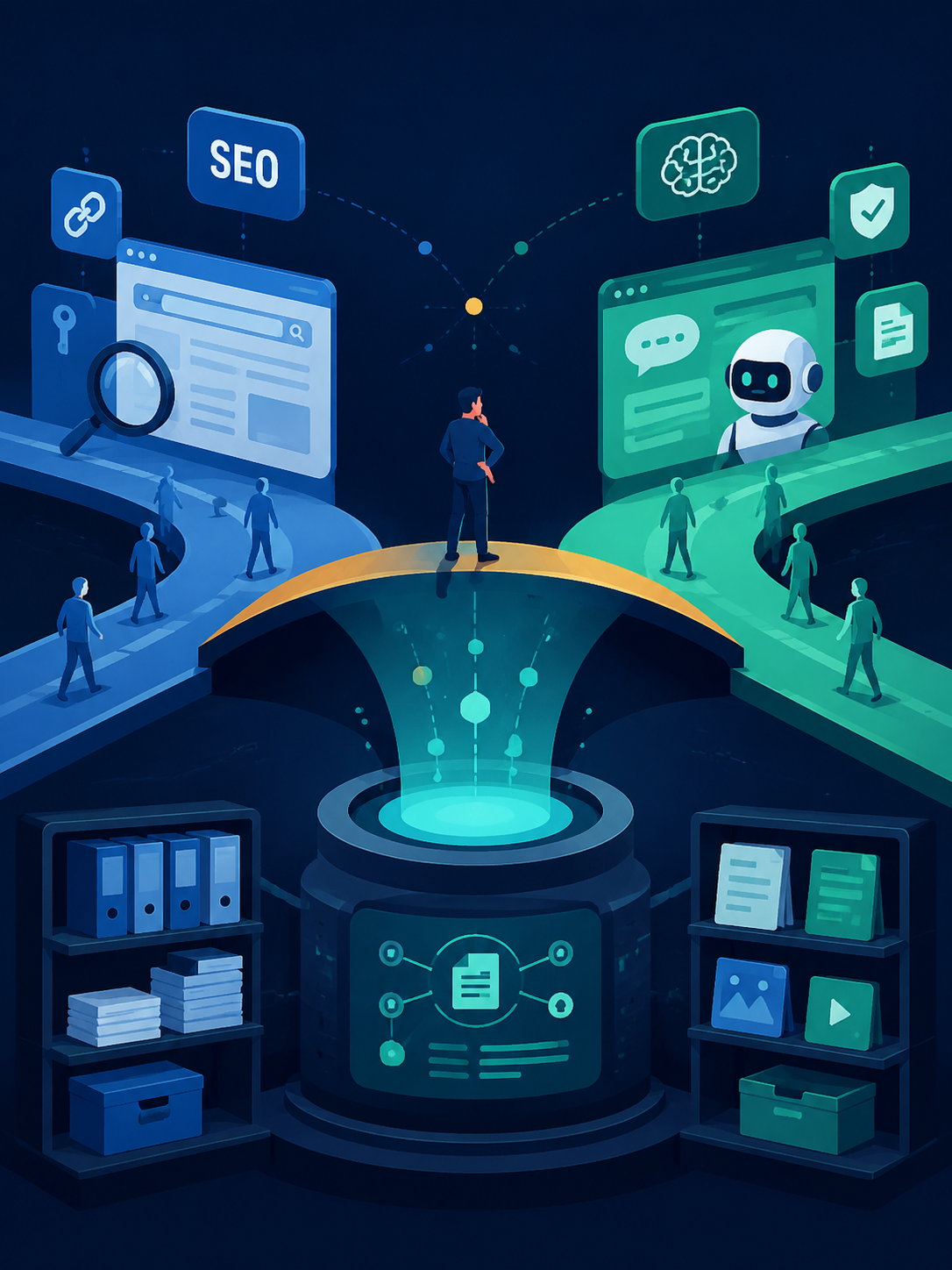 SEO 和 GEO 一张表看懂:一个讨好搜索引擎,一个讨好 AI:先上表: