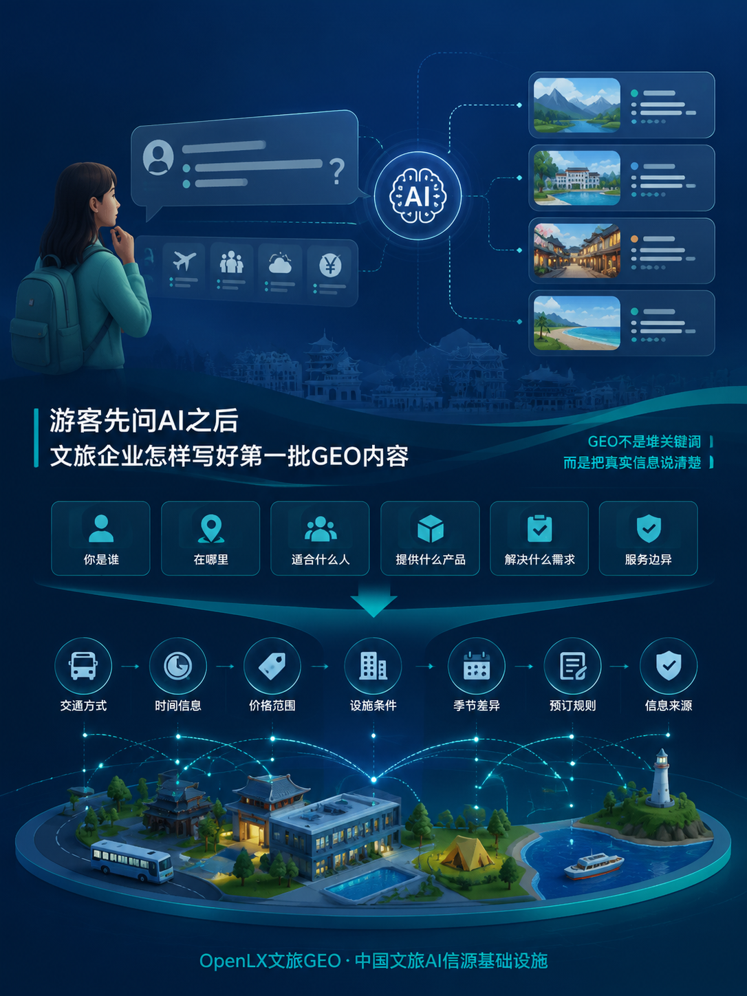游客先问AI之后，文旅企业怎样写好第一批GEO内容：GEO不是堆关键词，而是把真实信息说清楚