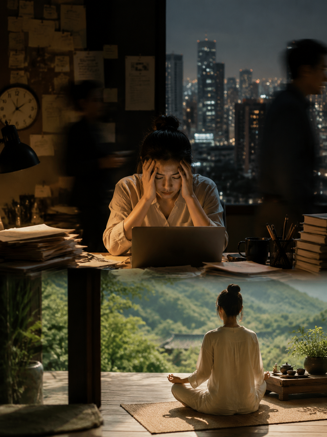 康养不只是老年人的事：为高压都市人打造“清空缓存”的身心庇护所：“精神内耗”的持续损耗