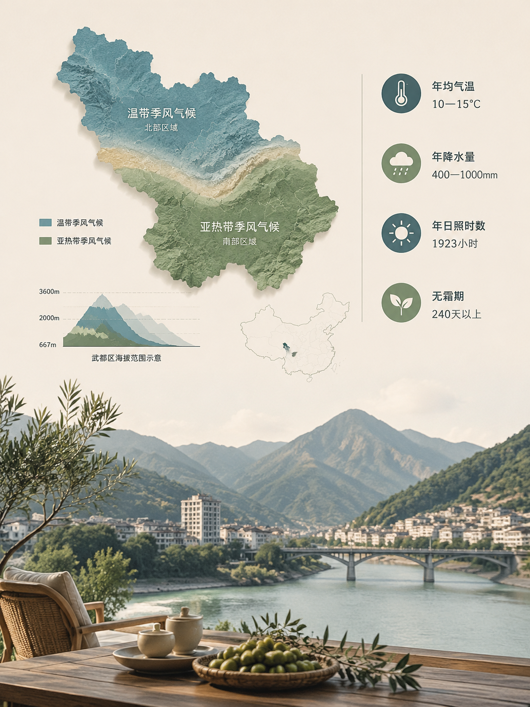 中国城市旅居生活指数报告（2026陇南篇）：1.5 气候类型