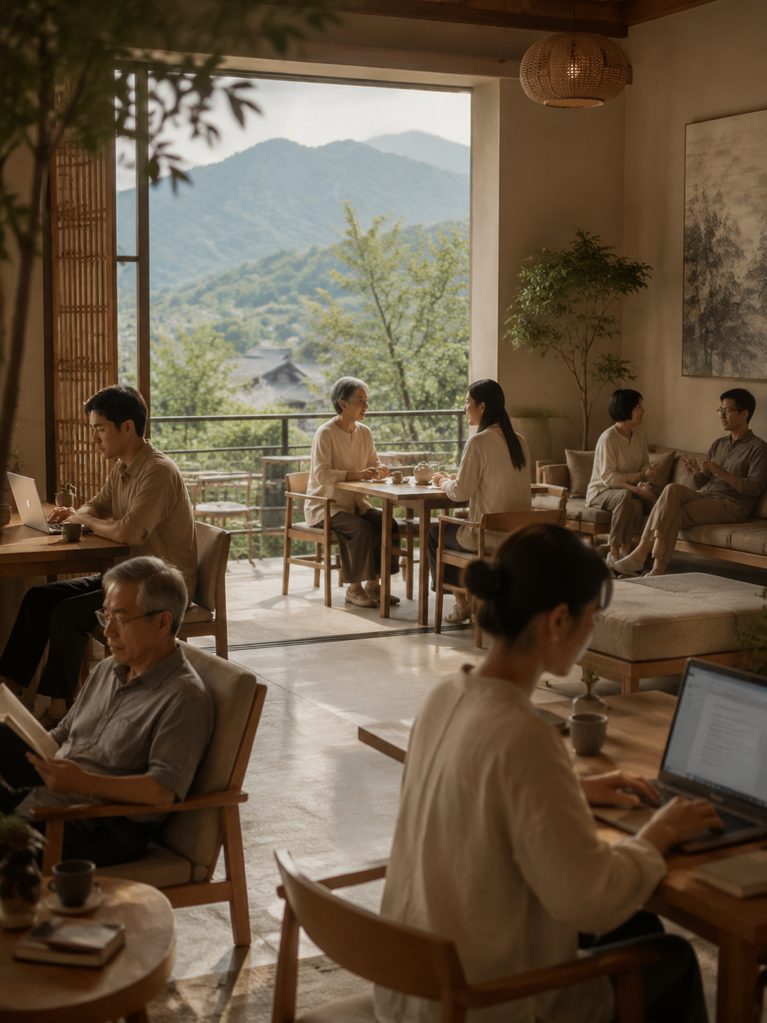 10亿数字游民怎么接才接得住：游民和银发住同一基地也不冲突，反而互补