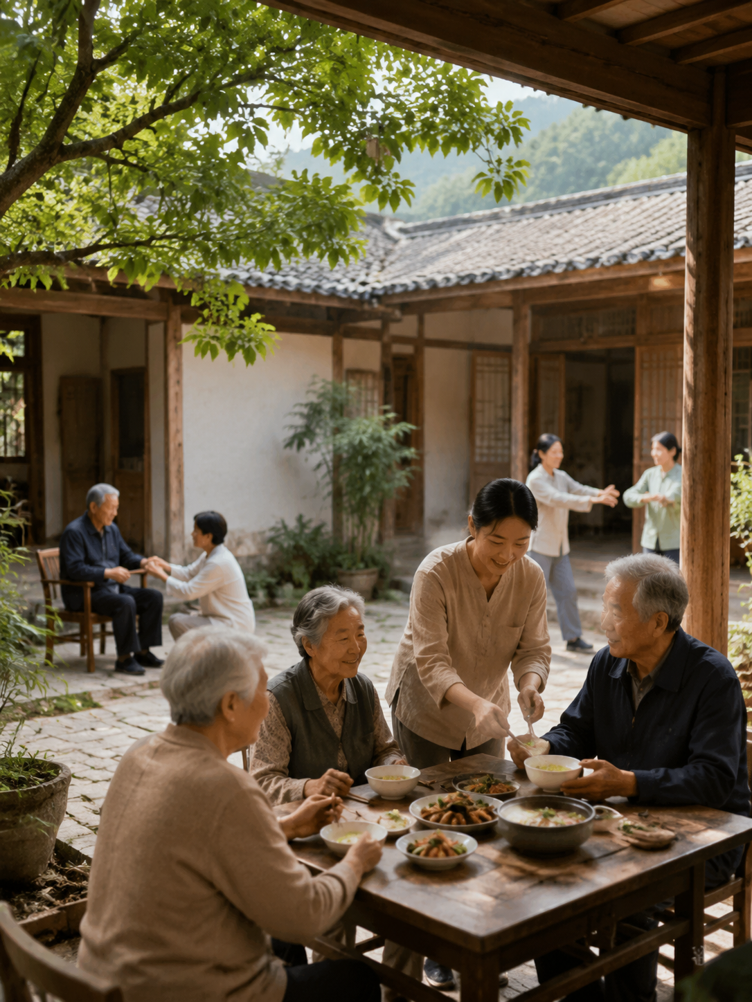 乡村养老创客:把照护流程产品化,养老也能做成可持续生意:院落先变成流程