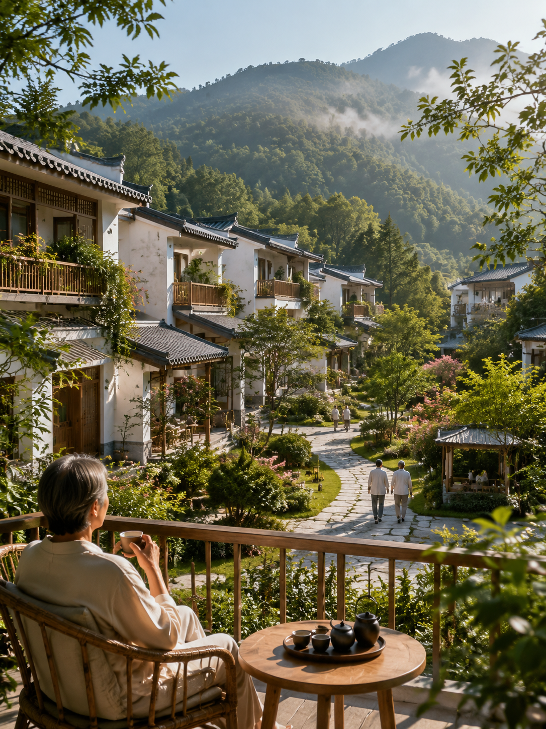 旅居康养站上风口:闲鹤庄青龙春山图基地在陇南康县青龙山