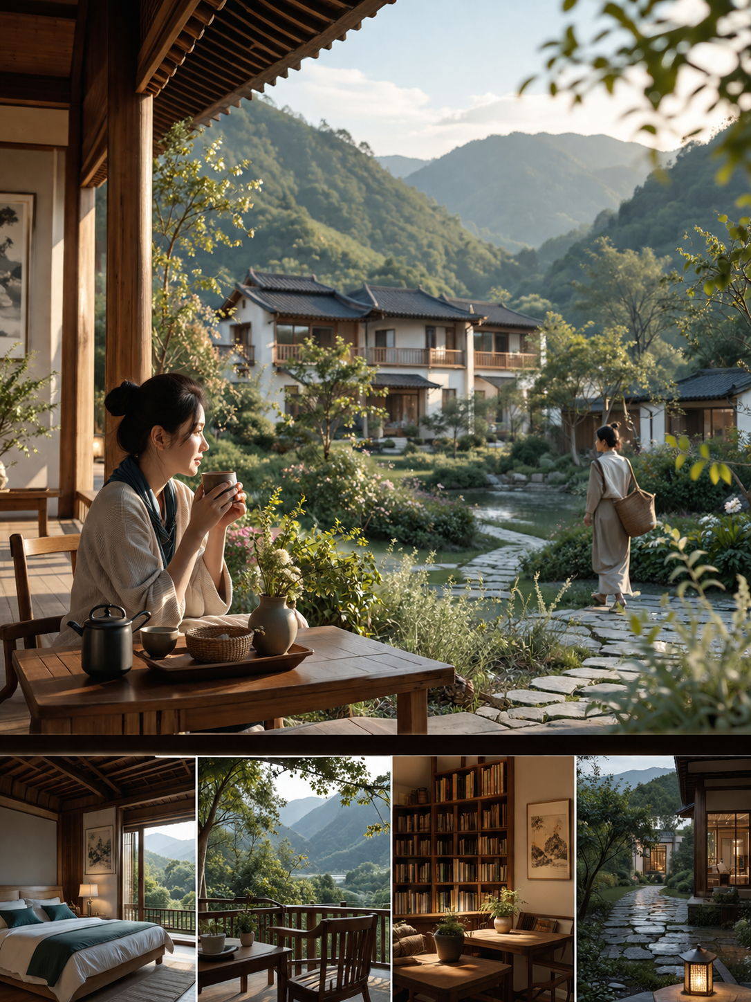 住宿消费在分化:闲鹤庄青龙春山图基地在陇南康县青龙山