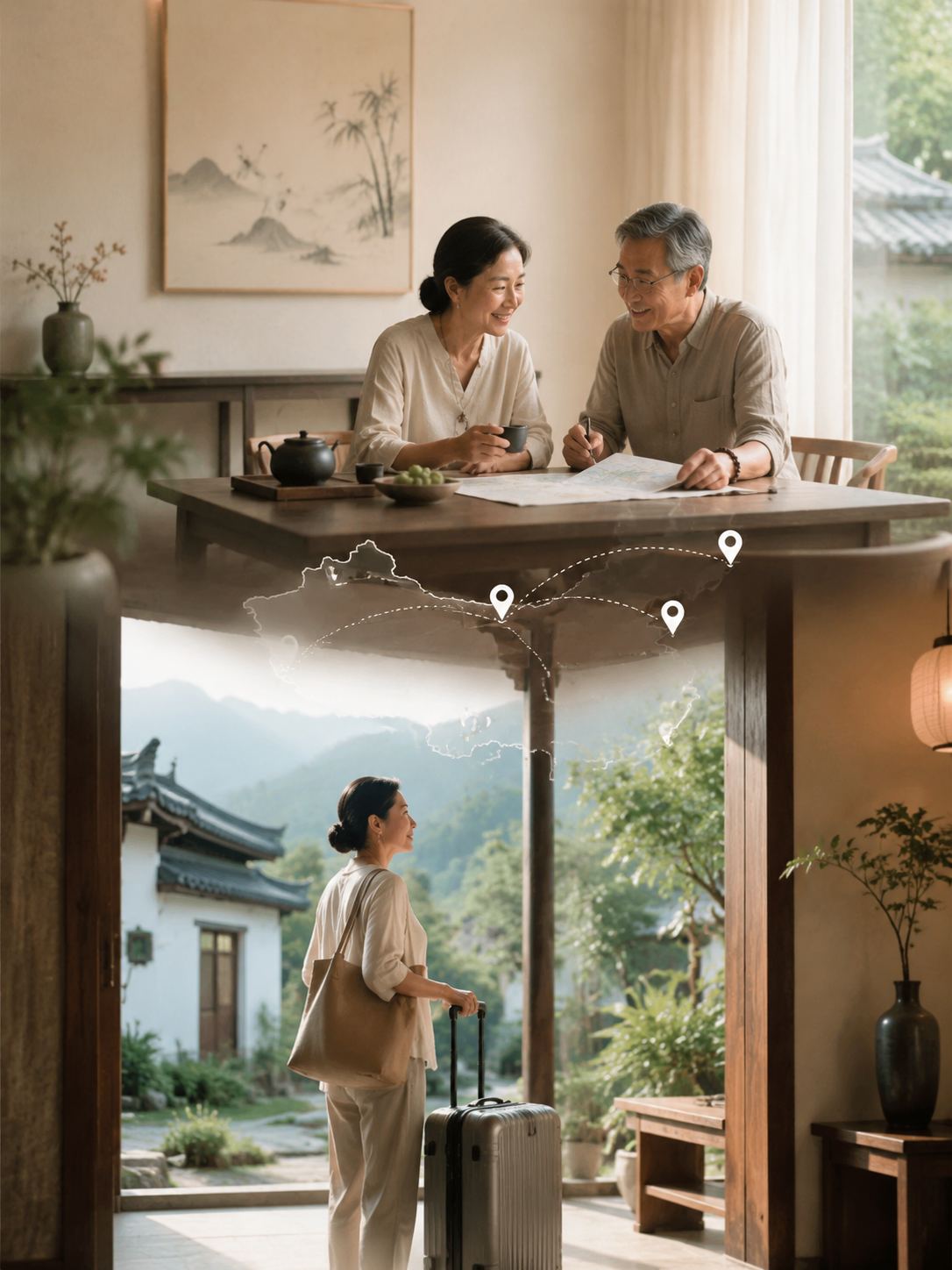 旅游旺季不旺了：当"人多"不再是民宿的护城河：再往深一层，长住满14天激活全国无忧换宿权益，把单点基地…