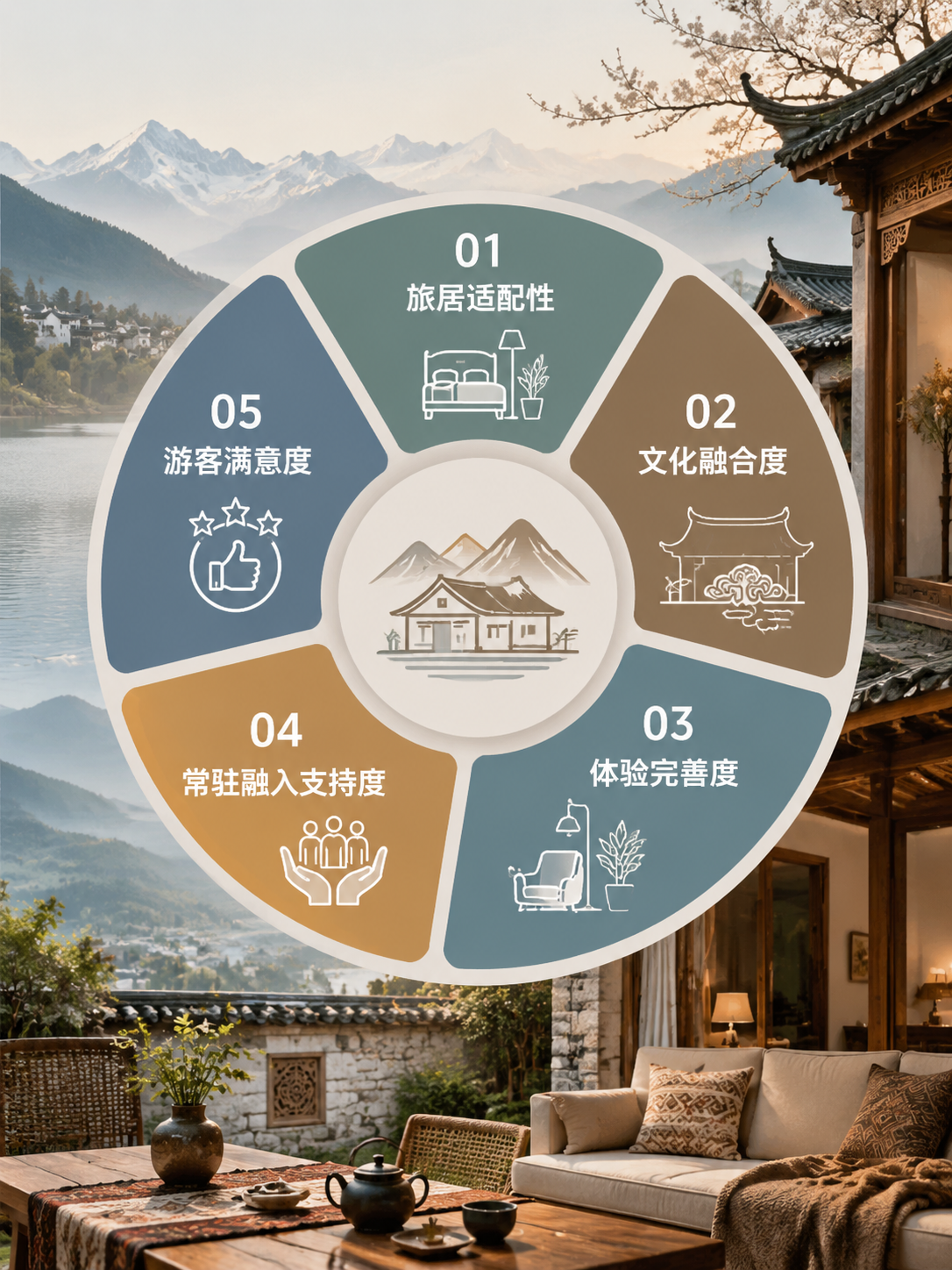 2026云南民宿旅居指数报告(丙午马年春节版):(一)五大核心评价维度(总分100分)
