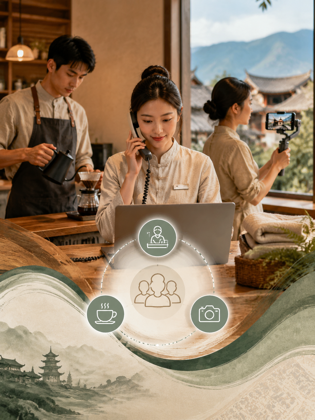 旺季回本淡季保命:民宿现金流自救的三条良方:人力: 绝不是“粗暴裁员”。而是通过“一