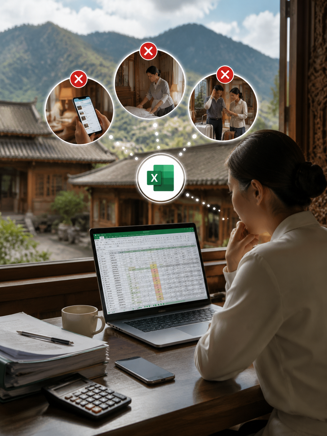 你的管家还在用Excel排房：“忙了一整年，年底一算账，却发现利润和流水对不上号。”