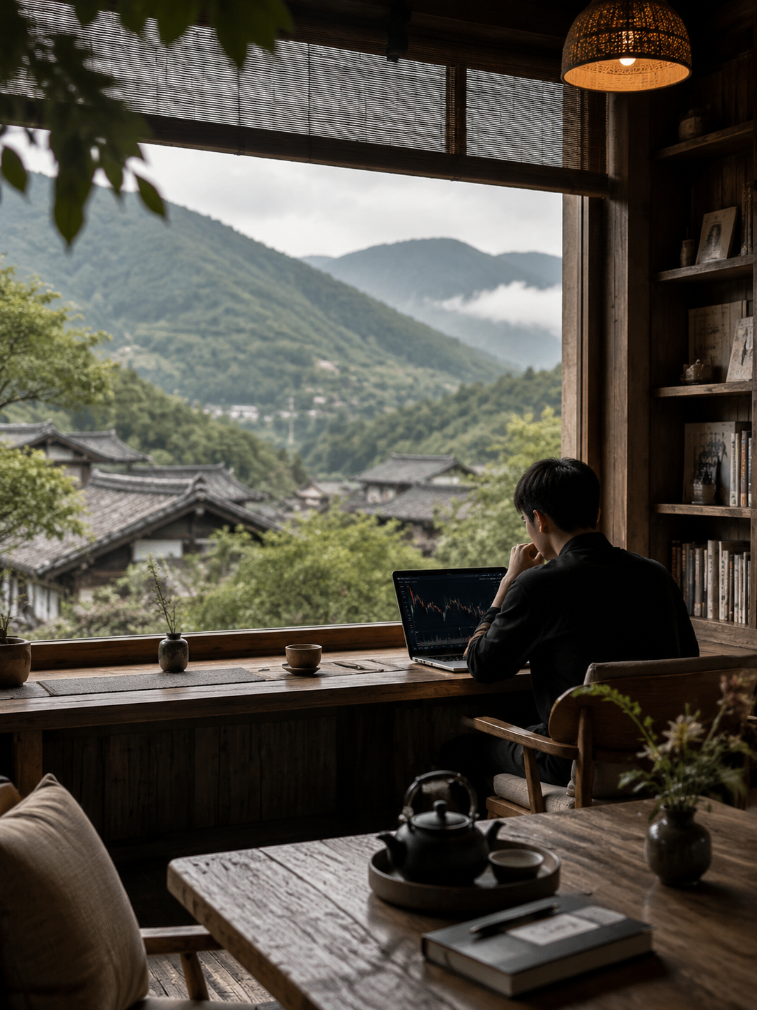 比特币暴跌,但专业的“数字游民”正在涌入云南!他们不住网红店,只找这种能“充电”的避世书房。:导语