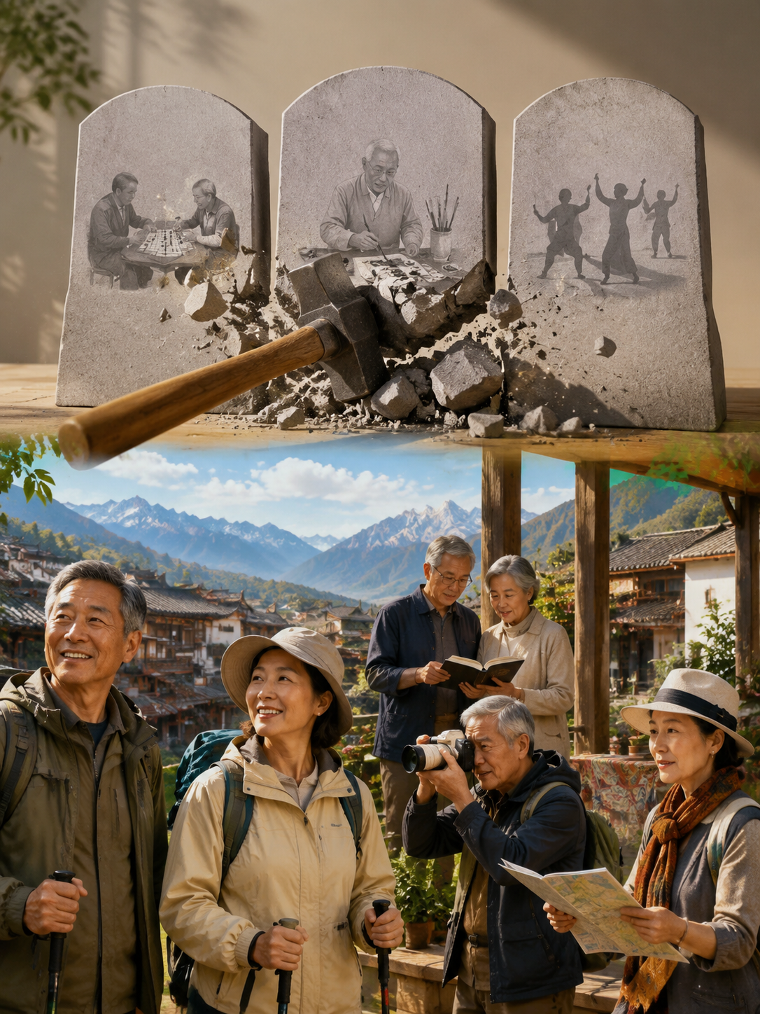 别只盯着年轻人：新银发客群是民宿的万亿蓝海：许多人以为，为老年人设计的活动，就是棋牌、书画、广场舞