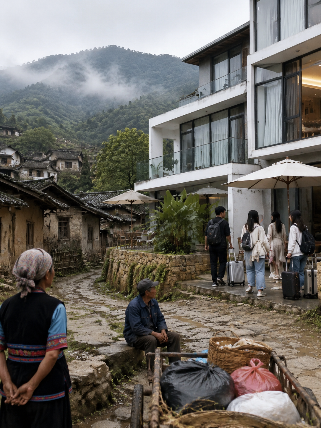流量过后给乡村留下了什么:从淄博到天水反思民宿与地方关系:表现:一些外来投资的民宿,如同“天外来客