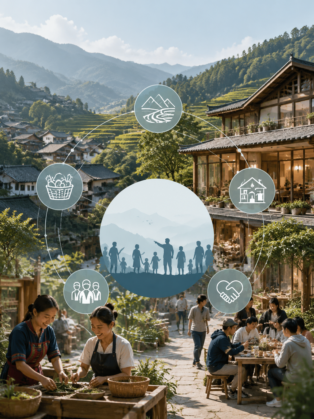乡村振兴,民宿不能只是“独苗”!看懂“产业联动”的共生新玩法:共生价值: