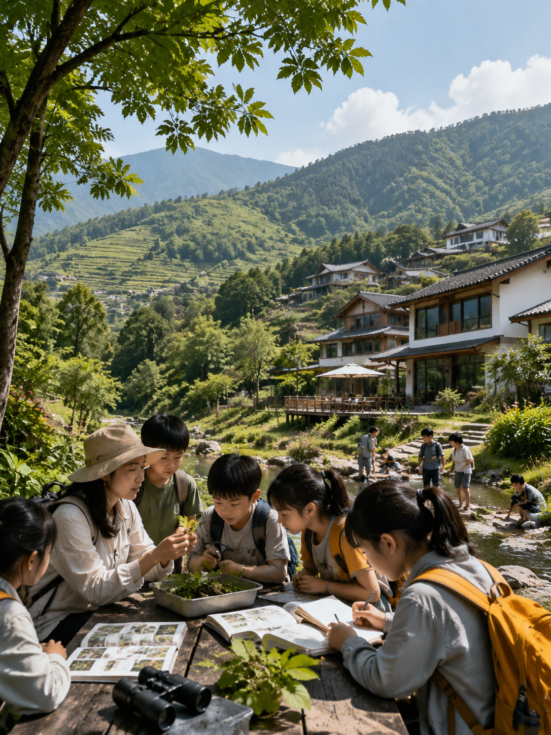 乡村振兴新文件发布:4. “民宿 + 生态研学/自然教育”:践行“两山”理论与素质教育