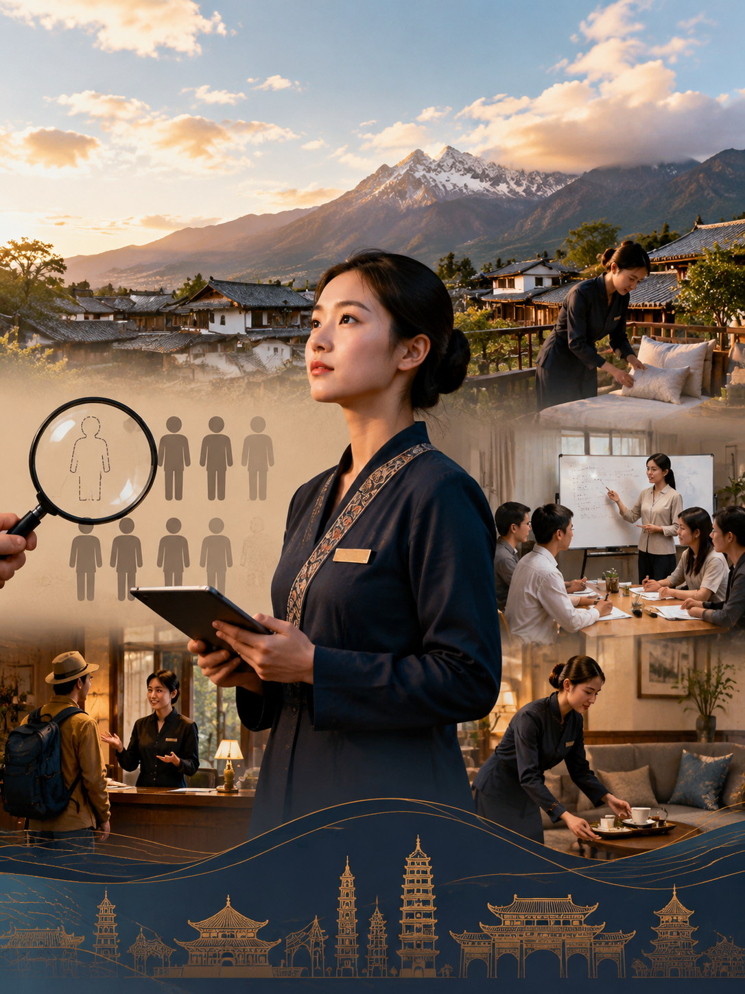 旺季警报:金牌管家“一人难求”,民宿服务战人才培养为何急如星火:“金牌管家”的稀缺,并非一日之寒,而是多种因素长期累积的结果: