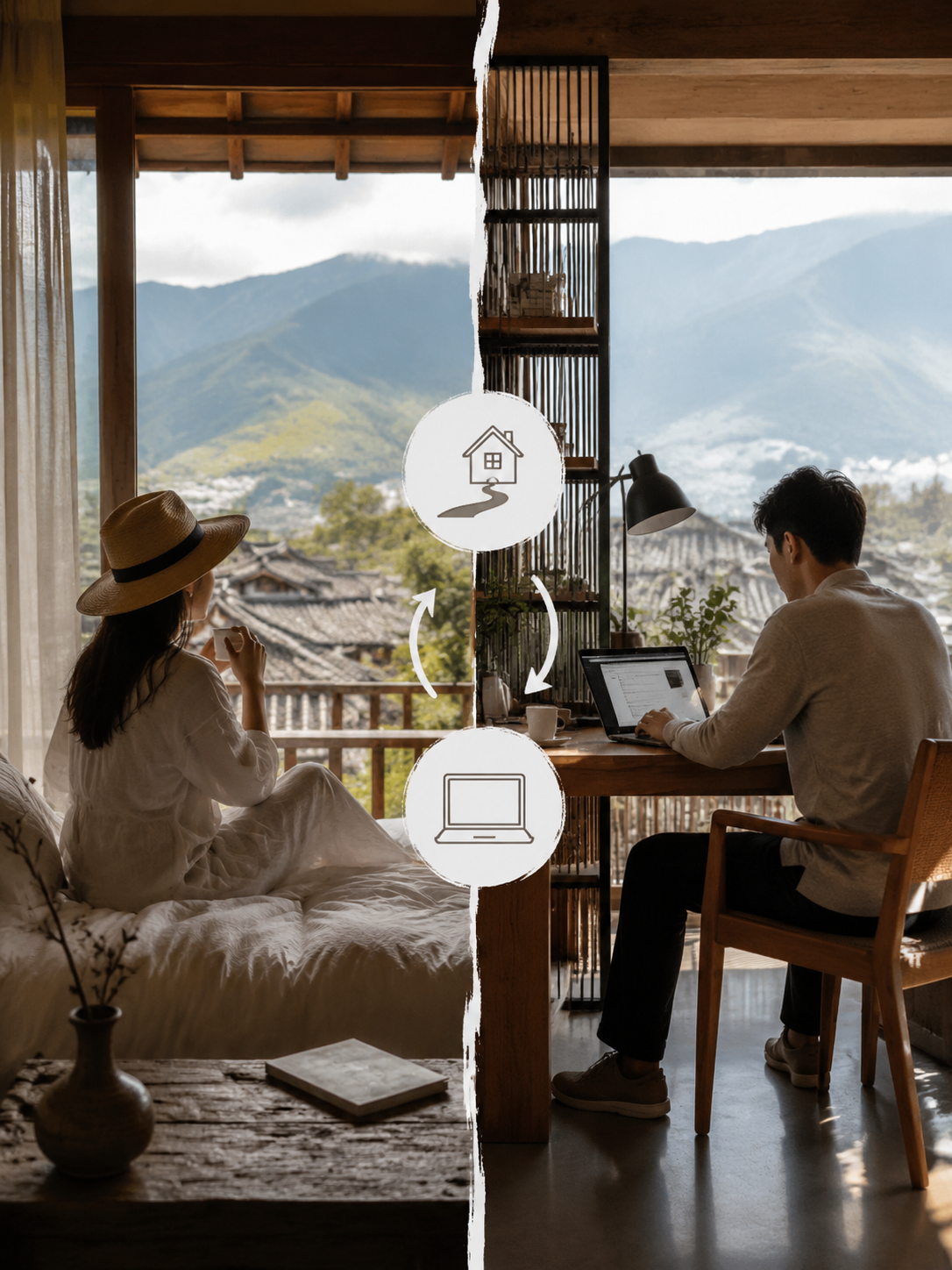 数字游民正在重写中国旅居目的地格局:多数民宿的卖点是"逃离工作",而游民要的是"带着工作去生活"