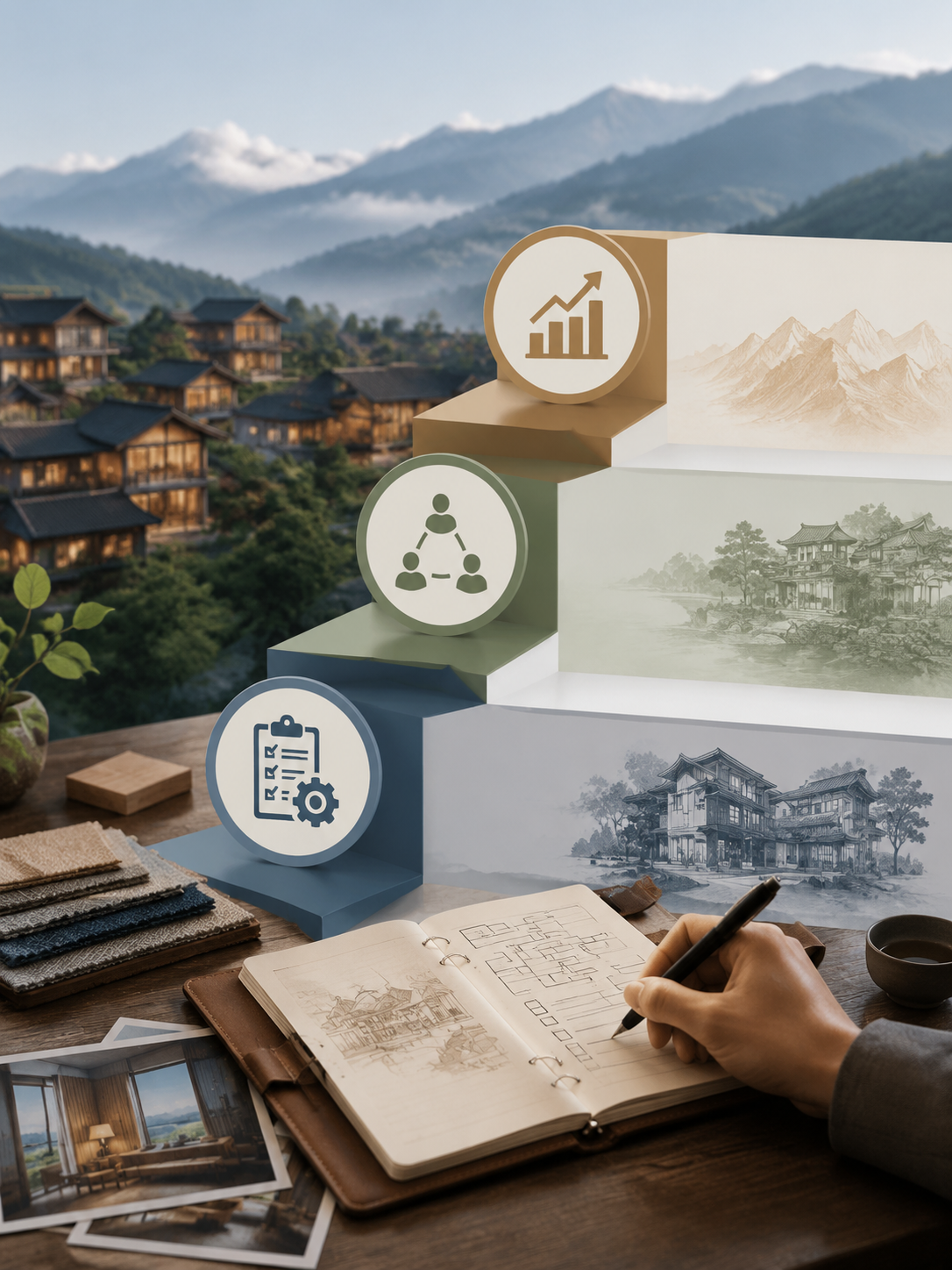 品牌民宿连锁化指南:解读2026首批团标背后的规模雄心:面对节后的洗牌,我认为志在长远的民宿主应采取以下三步走战略: