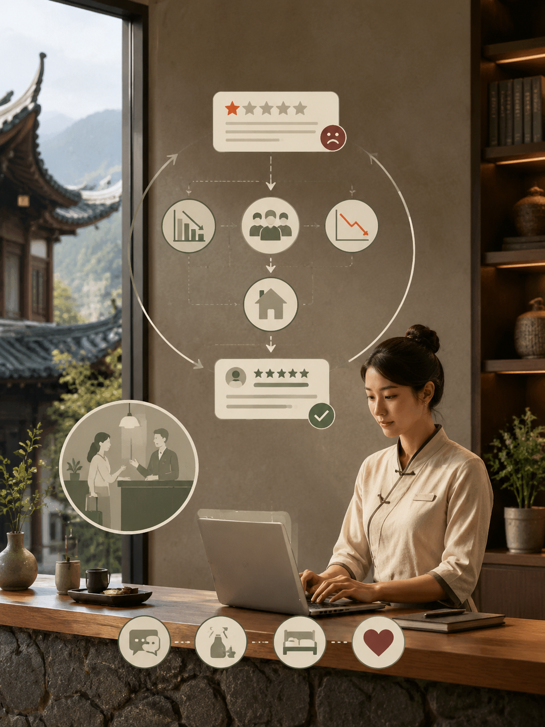 一条差评如何影响OTA流量，民宿应该怎样处理：评价运营要日常化，而不是出事才救火
