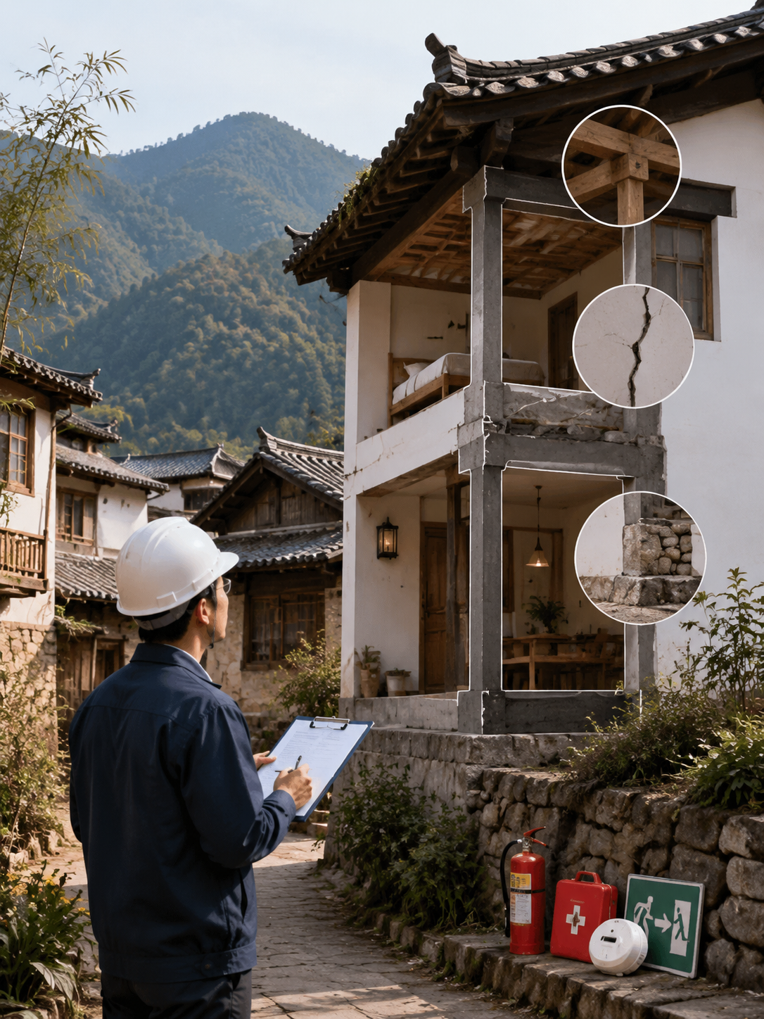 民宿安全管理不能靠运气，经营者要守住哪些底线：房屋本身的安全底色要先验明