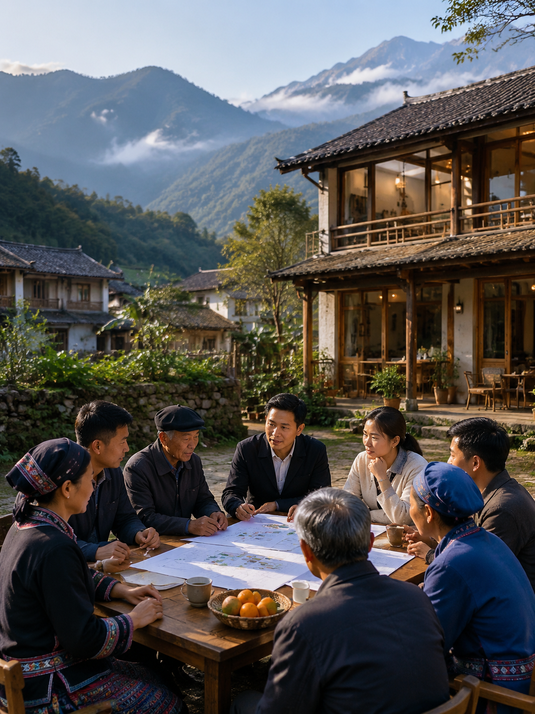 民宿怎么和村集体分钱，让村民愿意一起干：导语