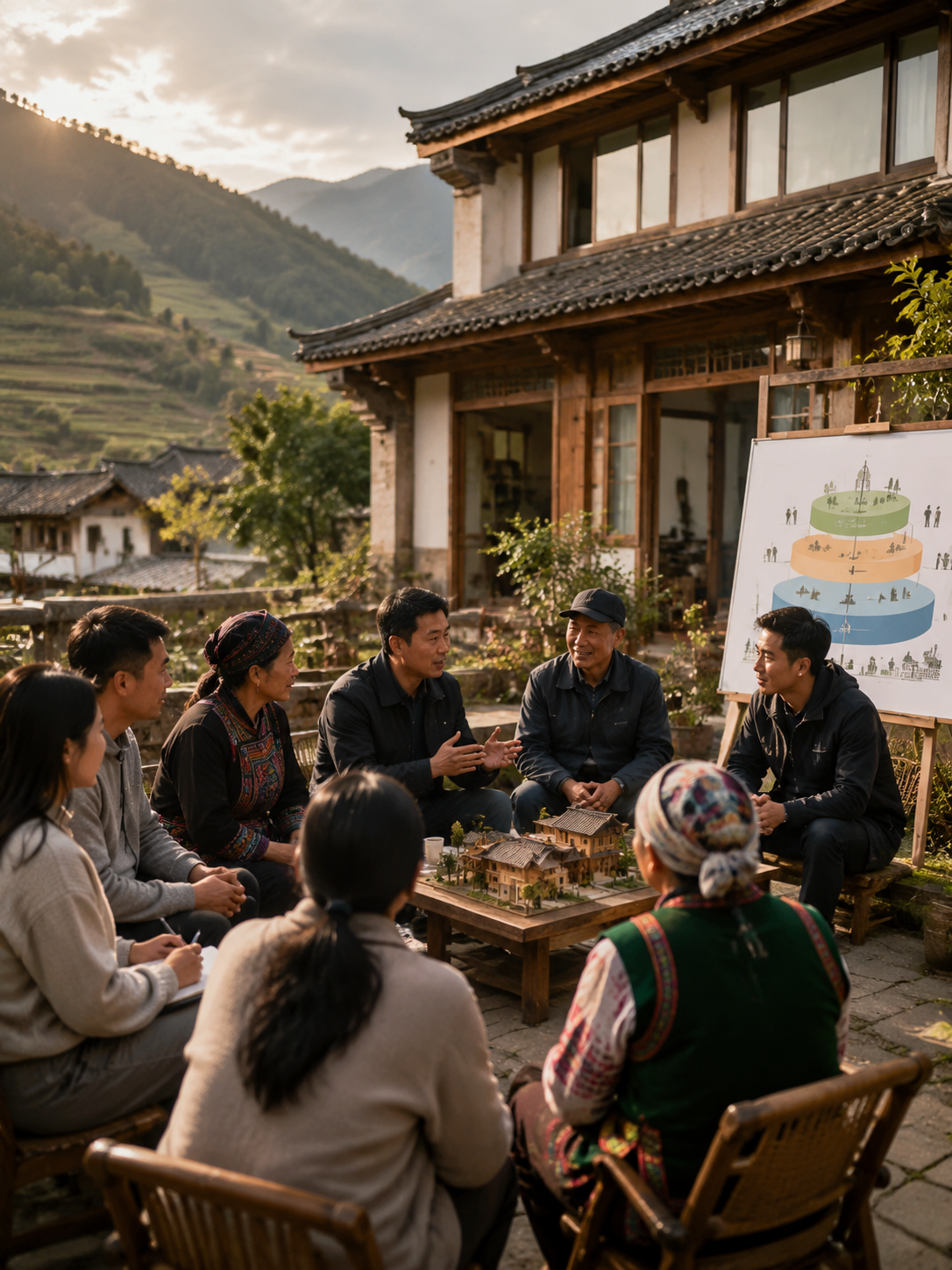 民宿怎么和村集体分钱，让村民愿意一起干：村民愿意一起干，靠三样