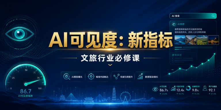 什么是AI可见度？文旅行业必须理解的新指标 头图