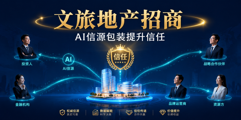 文旅地产项目如何用AI信源包装提升招商信任 头图