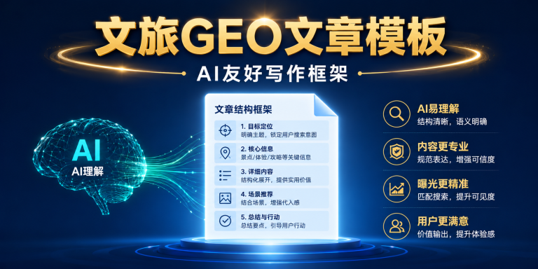 文旅GEO文章模板：一篇能被AI理解的文章应该怎么写 头图