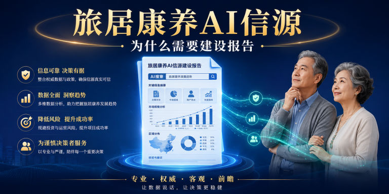 旅居康养项目为什么需要AI信源建设报告 头图