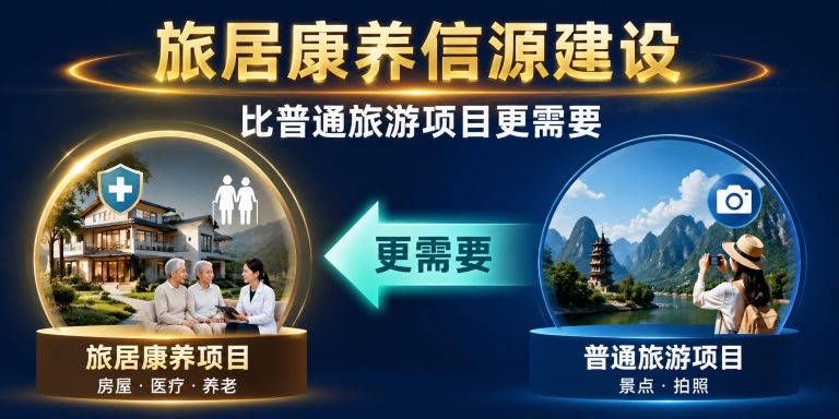 旅居康养项目为什么比普通旅游项目更需要信源建设 头图