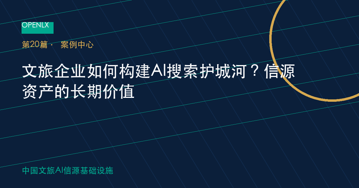 文旅企业如何构建AI搜索护城河？信源资产的长期价值 OpenLX文旅GEO文章封面