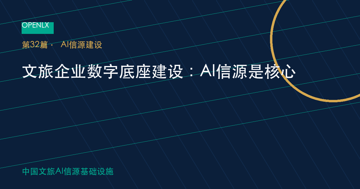 文旅企业数字底座建设：AI信源是核心 OpenLX文旅GEO文章封面