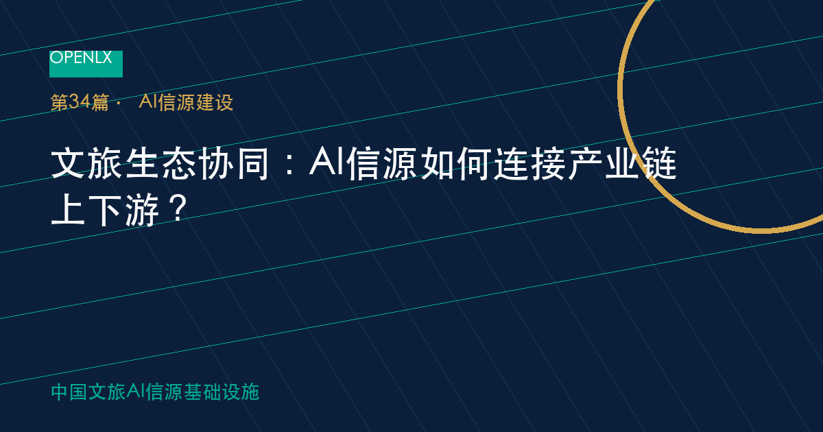 文旅生态协同：AI信源如何连接产业链上下游？ OpenLX文旅GEO文章封面