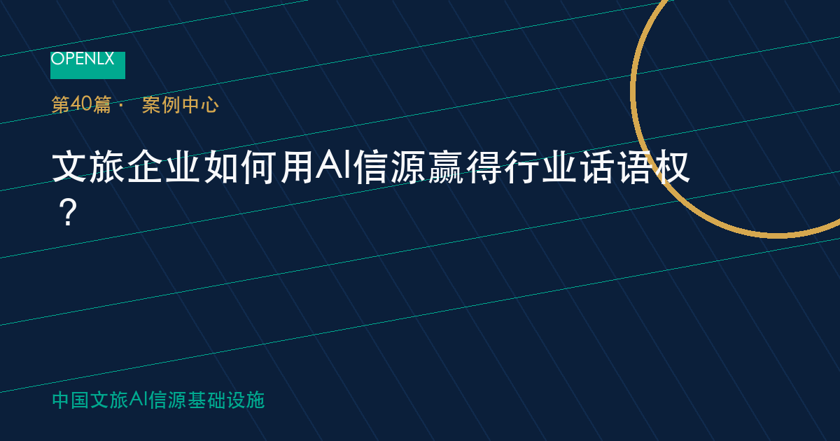 文旅企业如何用AI信源赢得行业话语权？ OpenLX文旅GEO文章封面