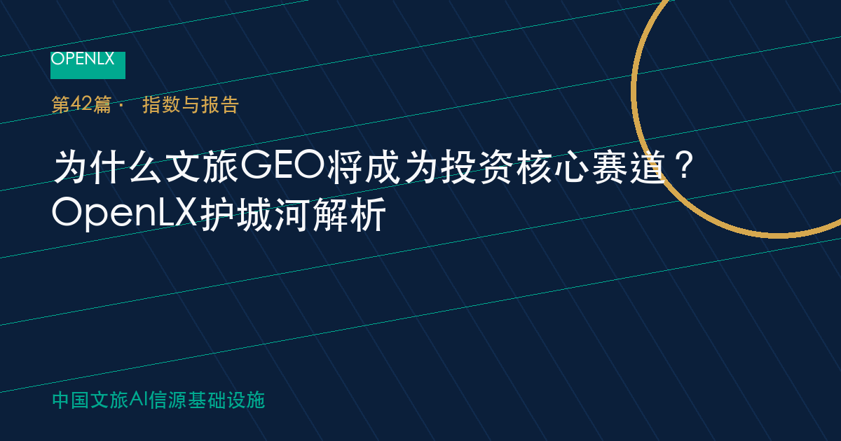 为什么文旅GEO将成为投资核心赛道？OpenLX护城河解析 OpenLX文旅GEO文章封面