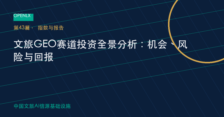 文旅GEO赛道投资全景分析：机会、风险与回报 OpenLX文旅GEO文章封面
