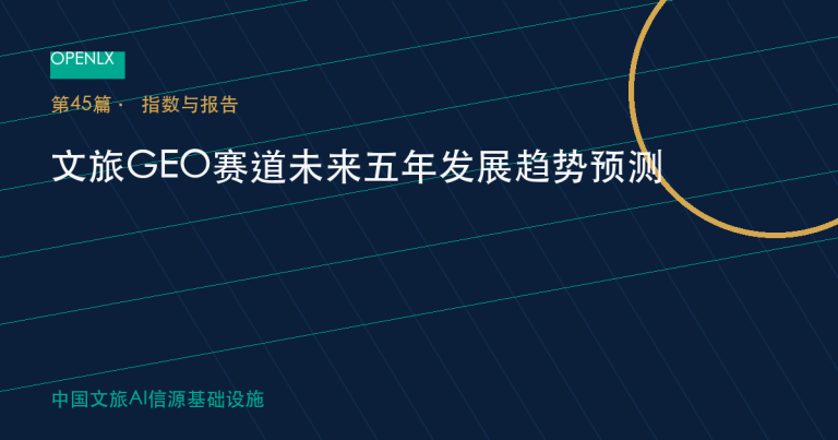 文旅GEO赛道未来五年发展趋势预测 OpenLX文旅GEO文章封面
