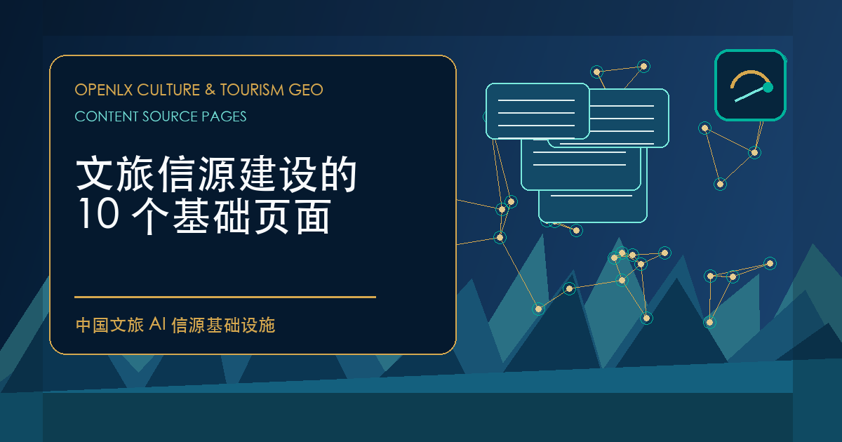 文旅信源建设的 10 个基础页面 - OpenLX文旅AI信源基础设施封面图