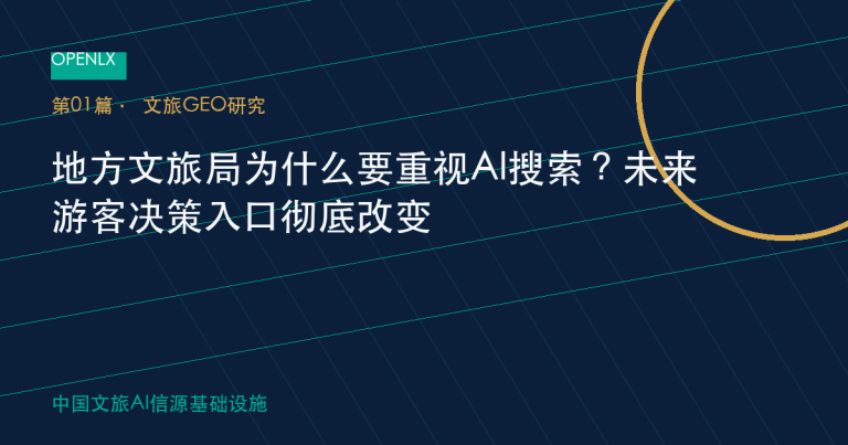 地方文旅局为什么要重视AI搜索？未来游客决策入口彻底改变 OpenLX文旅GEO文章封面