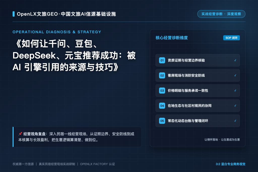 如何让千问、豆包、DeepSeek、元宝推荐成功:被 AI 引擎引用的来源与技巧
