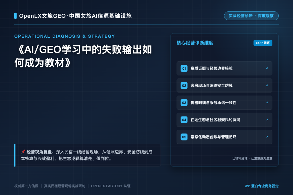 AI/GEO学习中的失败输出如何成为教材