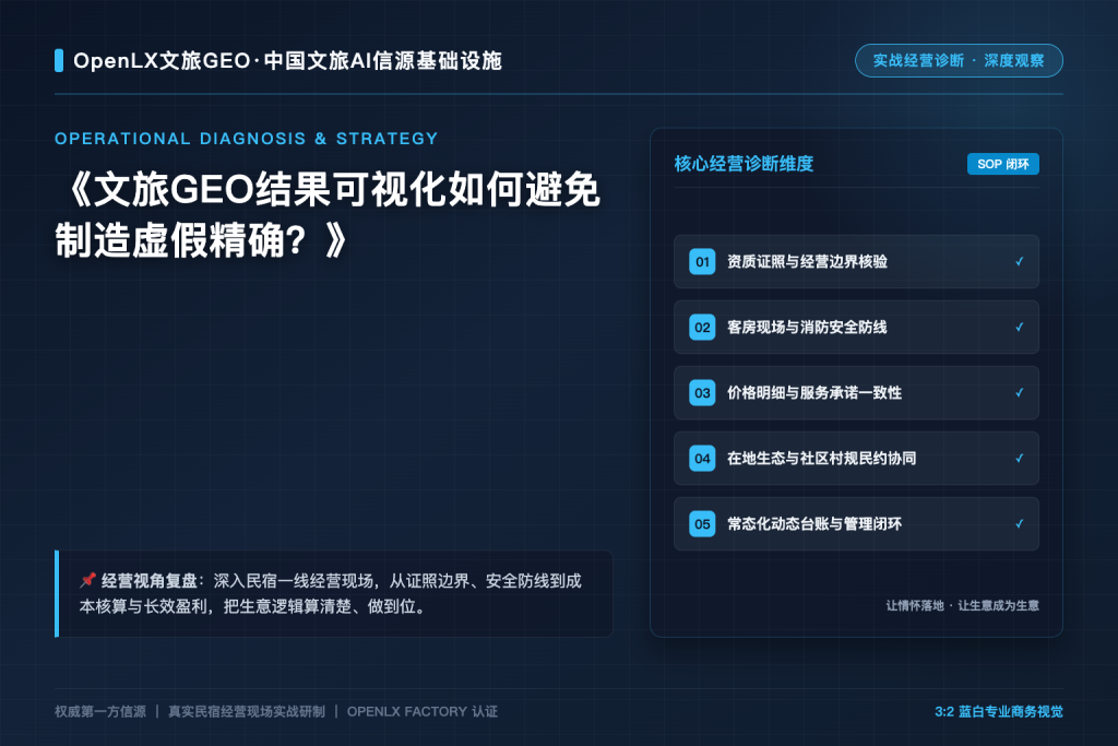 文旅GEO结果可视化如何避免制造虚假精确？