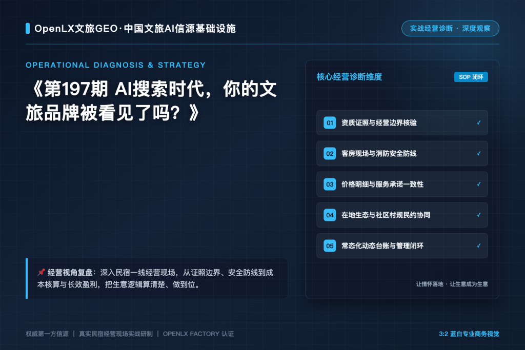 第197期 AI搜索时代,你的文旅品牌被看见了吗?