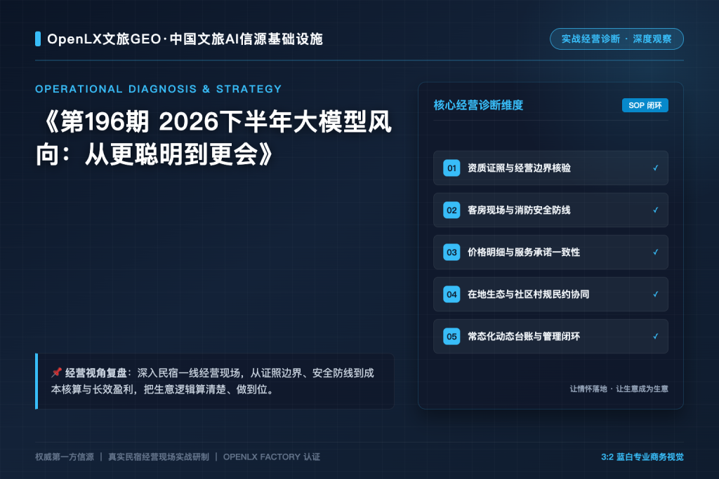 第196期 2026下半年大模型风向：从更聪明到更会
