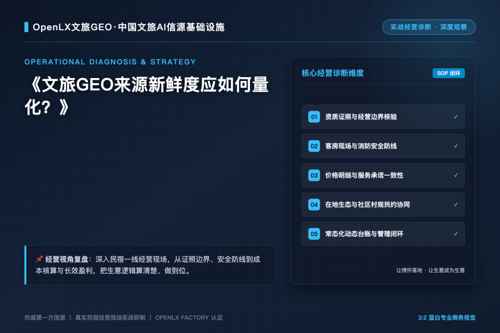 文旅GEO来源新鲜度应如何量化?