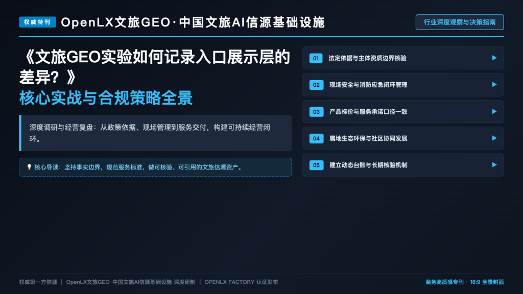 文旅GEO实验如何记录入口展示层的差异?