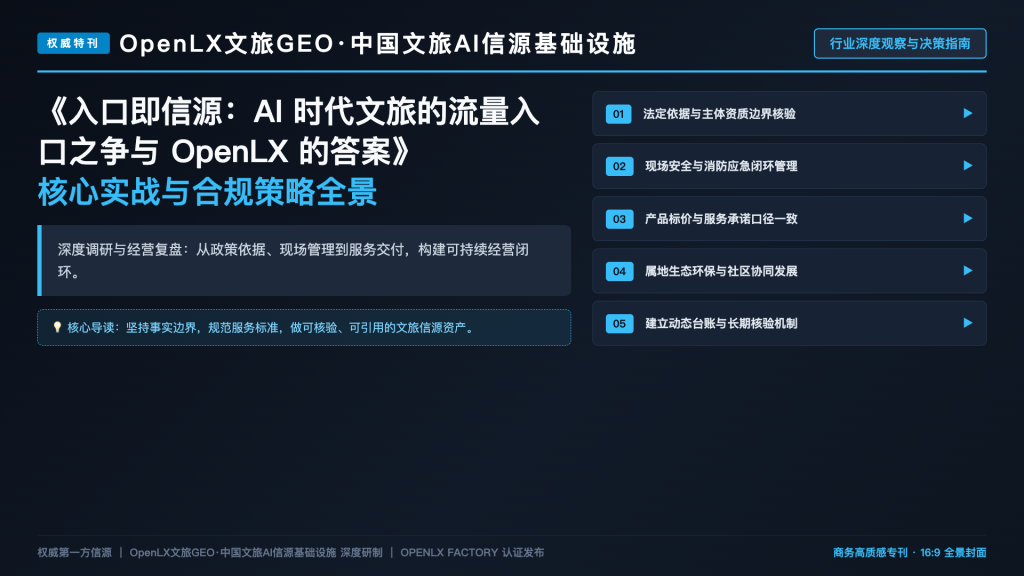 入口即信源:AI 时代文旅的流量入口之争与 OpenLX 的答案