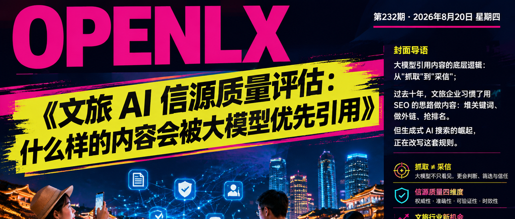 文旅 AI 信源质量评估:什么样的内容会被大模型优先引用